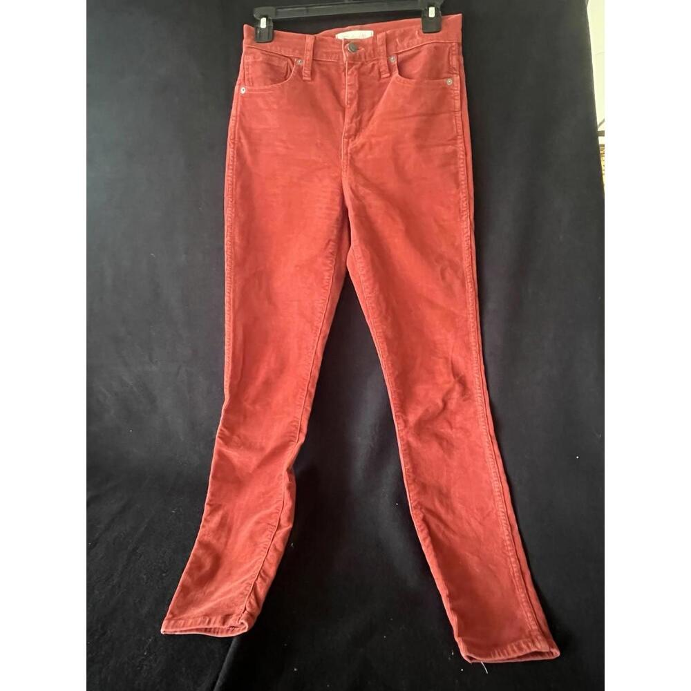 Women’s Madewell Rust Orange Corduroy Pants Size Small